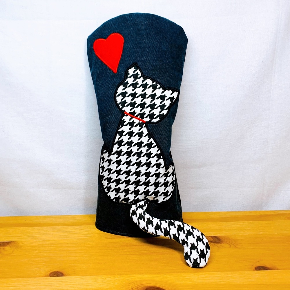 Golf Driver Head Cover Cat Fits up to 460 cc Handmade By Shizu